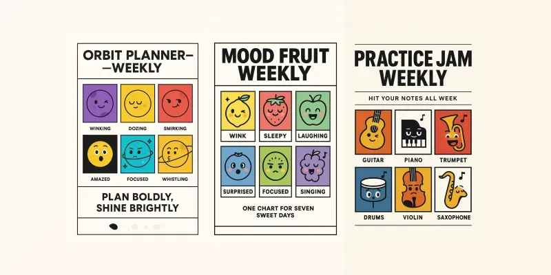 Kawaii Character Poster Templates generated by undefined