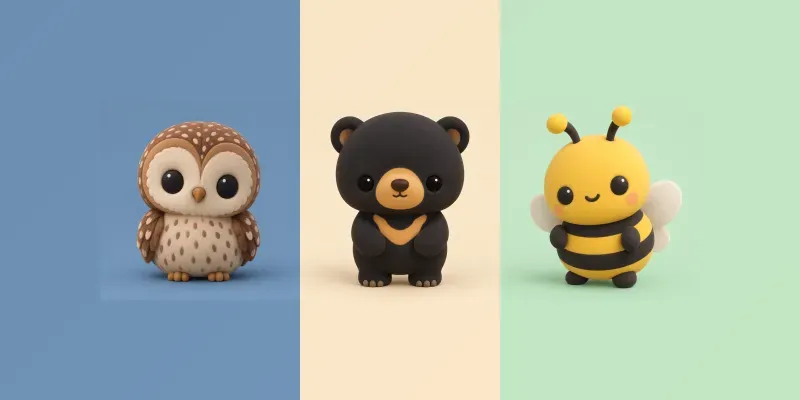 3D Matte Chibi Vinyl Toy Designers generated by undefined