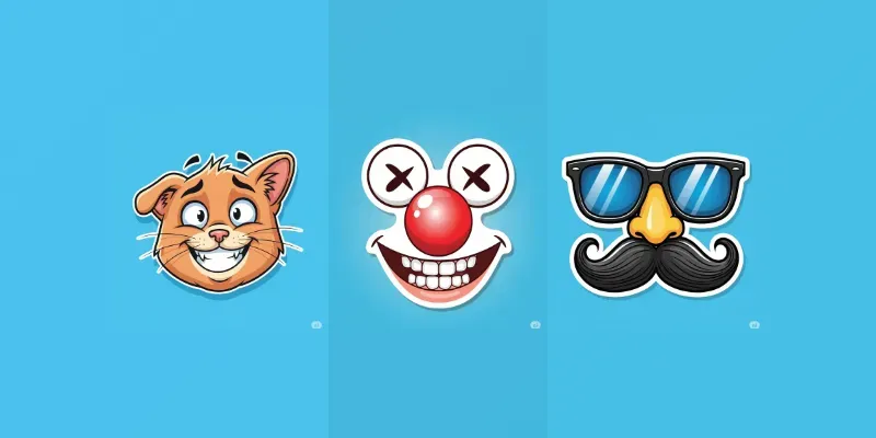 Funny Disguise Face Stickers