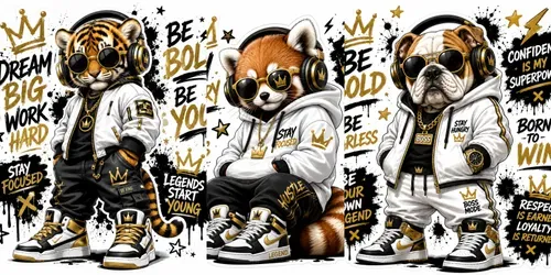 Urban Legend Mascot Stickers generated by chatgpt-image