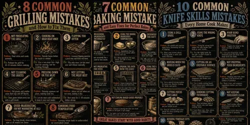 Cooking Mistakes Infographic Makers generated by chatgpt-image