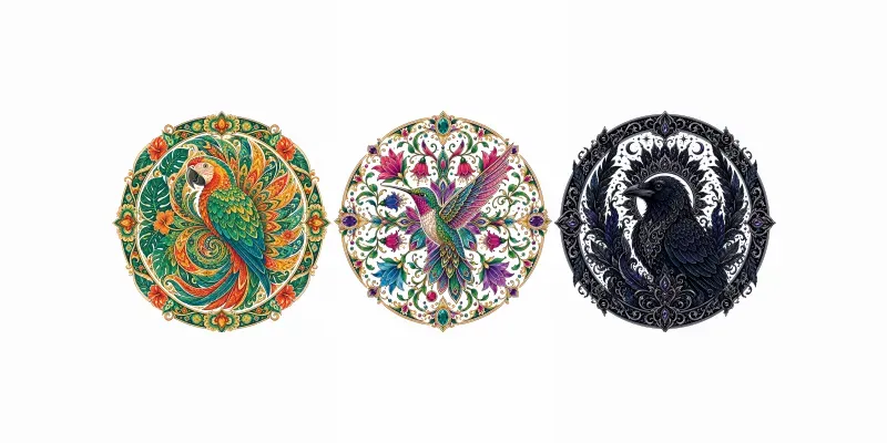 Premium Bird Mandala Creators generated by undefined