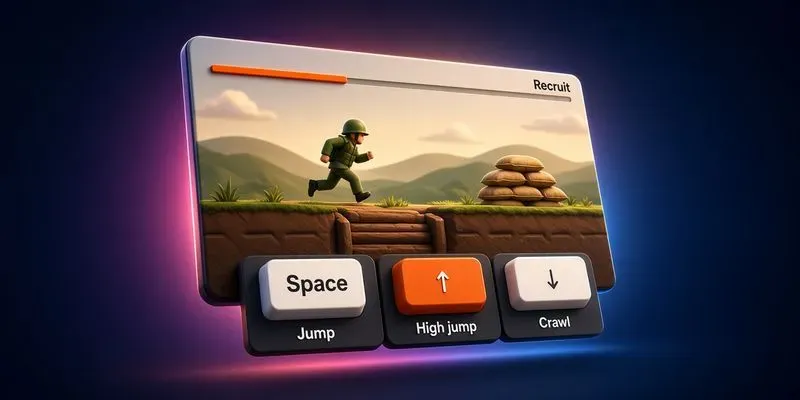 Military Obstacle Course Game 8 Levels