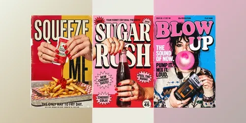 90s Magazine Ad Poster Style generated by gemini-image