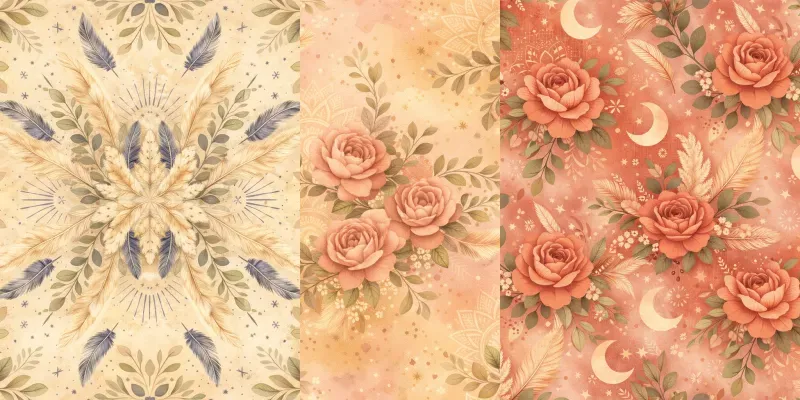 Modern Floral Boho Pattern Makers generated by undefined