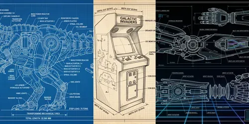 Vintage Blueprint Art generated by gemini-image