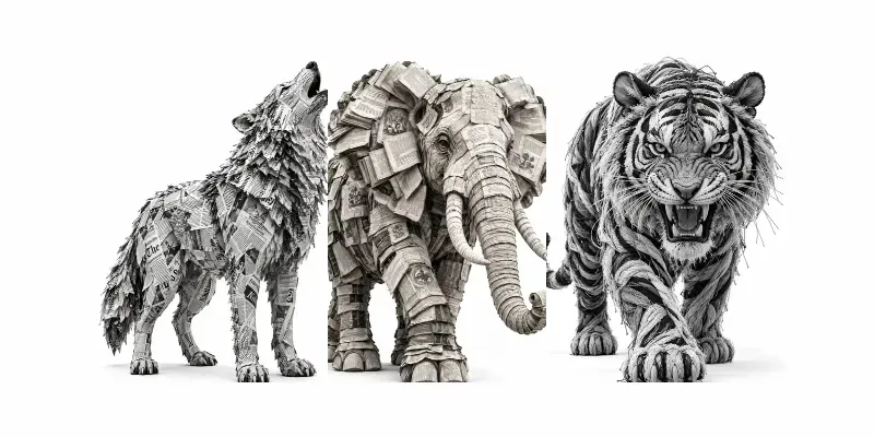 Material Animal Sculptures