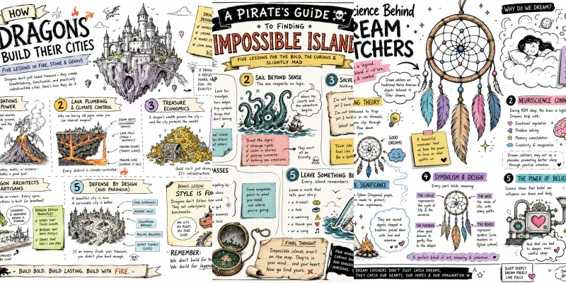 Creative Sketchnote Infographics generated by undefined