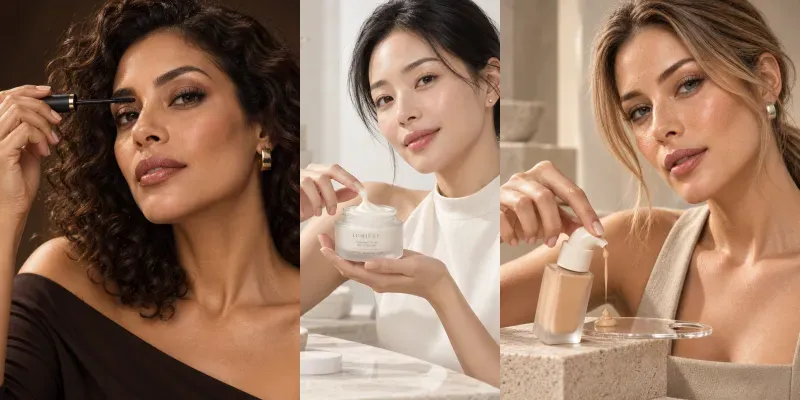 Luxury Beauty Product Model Ads