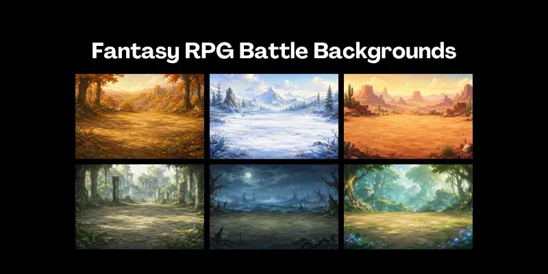 Fantasy RPG Battle Backgrounds generated by undefined
