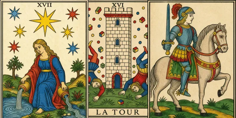 Classic Tarot De Marseille Cards generated by undefined