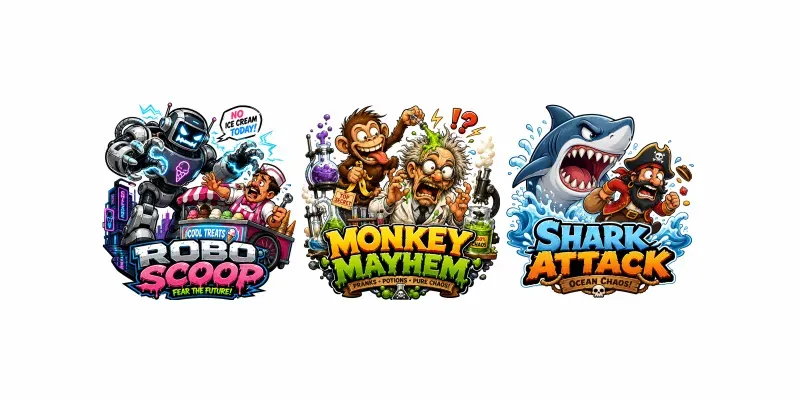 Funny Mascot Chaos Logos