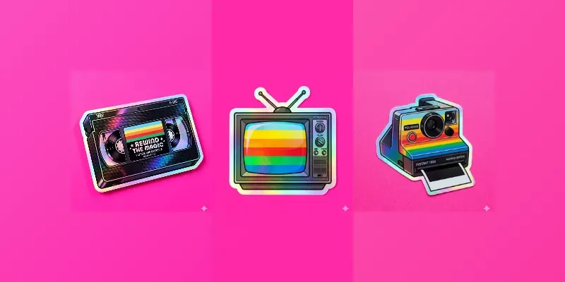 Retro Trippy Style Sticker generated by undefined
