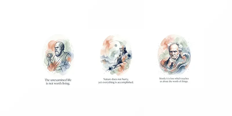 Watercolor Philosophy Design Template generated by undefined