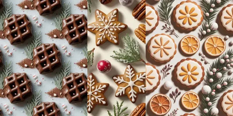 Christmas Cookie Pattern Repeat Designs generated by undefined