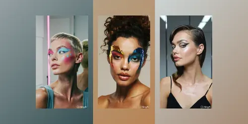 Viral Gen Z Makeup generated by kling