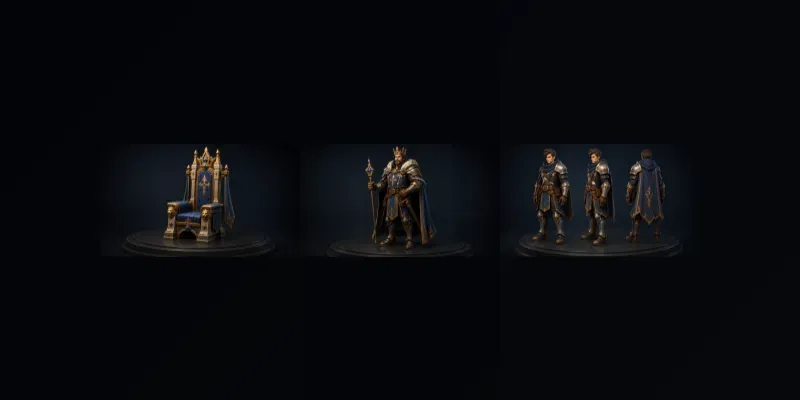 Stylized Knight Armor Weapon Packs generated by undefined