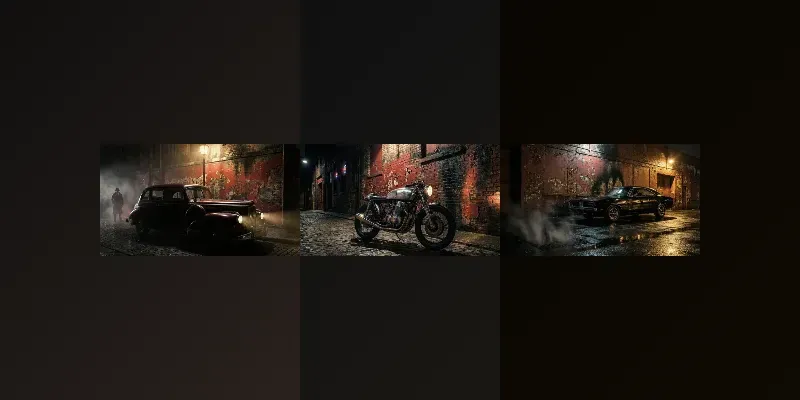 Gritty Retro Noir Collage Art generated by undefined