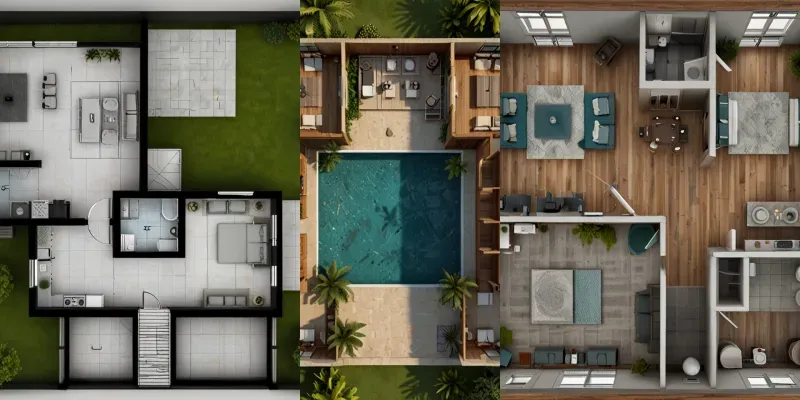 2D Architectural Floor Plan Generator
