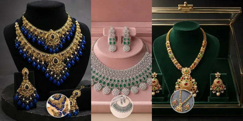 Jewelry Photos To 3D Velvet Showcases generated by undefined
