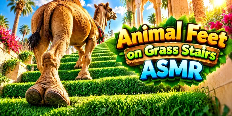 Animal Feet On Grass Stairs ASMRs generated by undefined