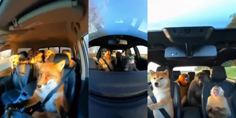 Animal Car Party Dashboard Povs generated by undefined