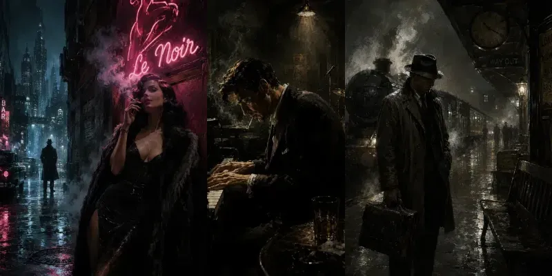 Noir Cinematic Scene Generator generated by undefined