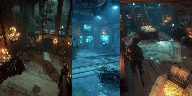 First Person Game Screenshots generated by undefined
