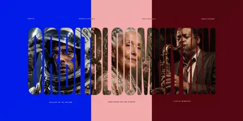 Typeface Portrait Mask Posters generated by chatgpt-image