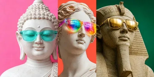 Modern Pop Art Statues generated by chatgpt-image
