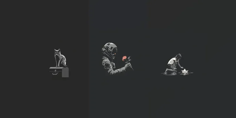Minimal Dark Editorial Scenes generated by undefined