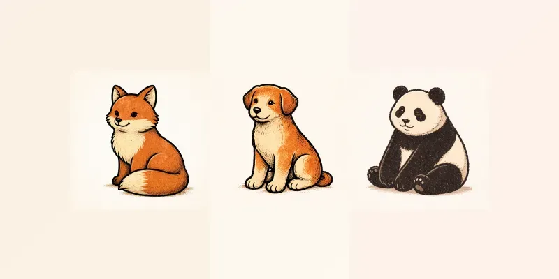 Vintage Stamp Animal Generator generated by undefined