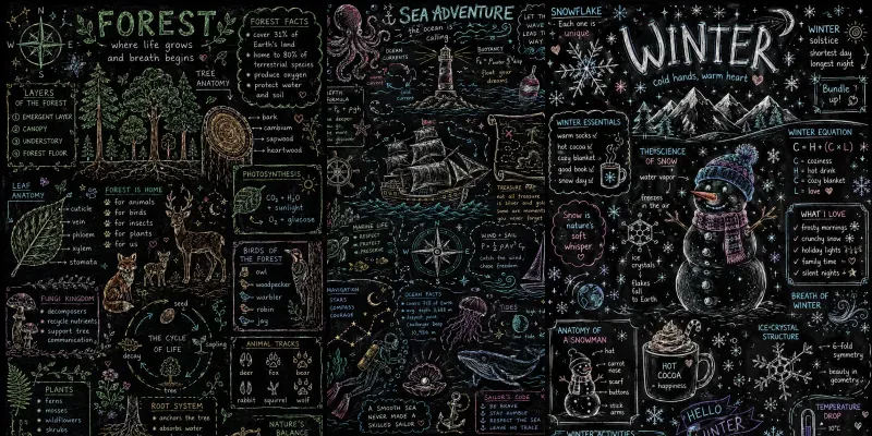 Chalkboard Doodle Universes generated by undefined
