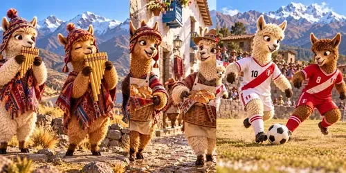 Whimsical Alpaca Life In Peru generated by chatgpt-image