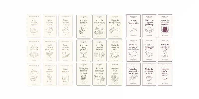 Mindful Noticing Card Sheets generated by undefined