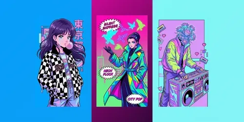 Neon Nostalgia Pop Art generated by gemini-image