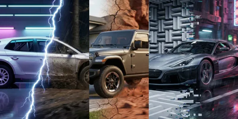 Cinematic Automotive Dualisms generated by undefined