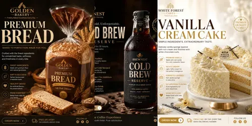 Premium Instagram Commercial Posters generated by chatgpt-image