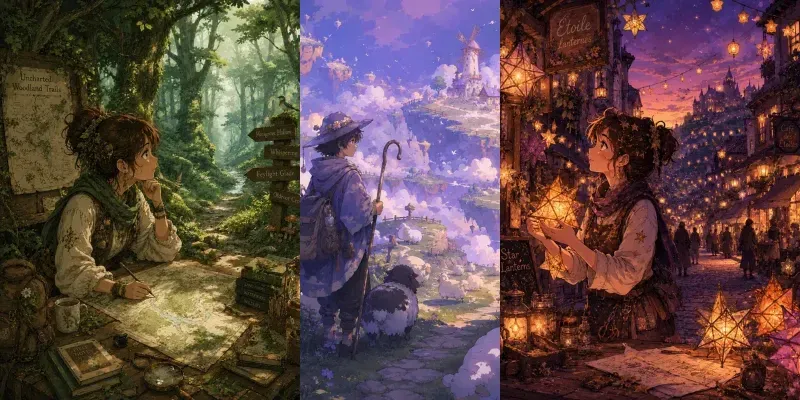 Lofi Anime Fantasy Adventures generated by undefined