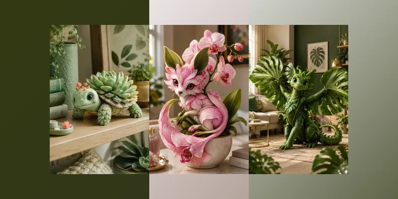 Cute Houseplant Creature Generator generated by undefined