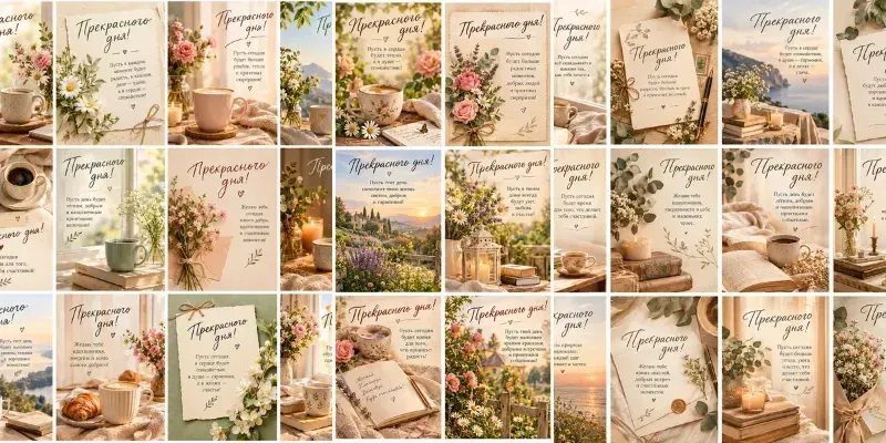 Elegant Good Day Greeting Cards