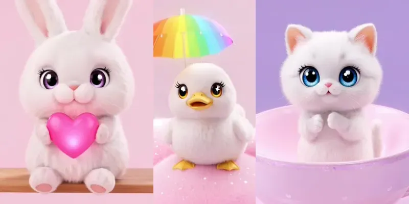 Ultra Kawaii 3D Plush Character Video Packs generated by undefined