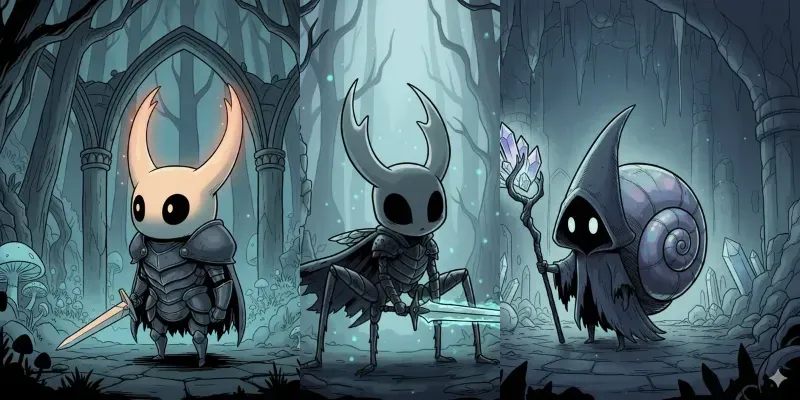 Hollow Knight Style Character Design generated by undefined