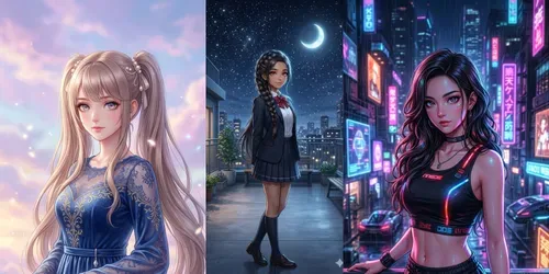 Anime Influencer 916 Cinematic Pros generated by gemini-image