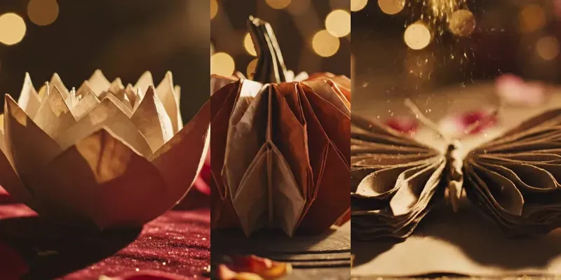 Cinematic Paper Reveal Texts generated by undefined