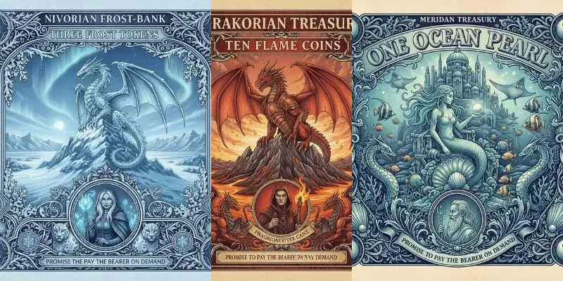 Fantasy Country Currency Note Generator generated by undefined