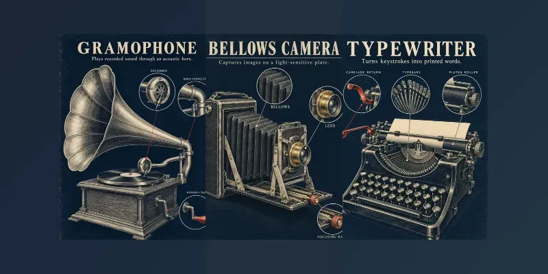 Vintage Invention Technical Art Posters