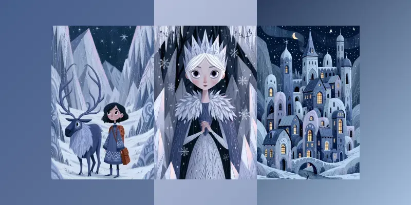 Winter Fairytale Kids Illustrations generated by undefined