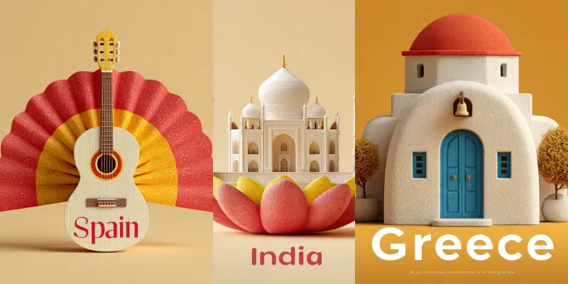 3D Kawaii Travel Icons generated by undefined
