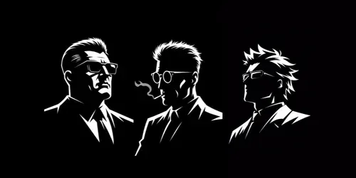 Minimalist White Line Portraits generated by grok-image